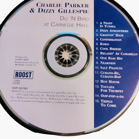 The Performance Series Diz N Bird Carnegie Hall Charlie Parker Dizzy Gillespie - Picture 3 of 5